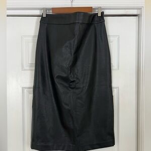 Halogen Faux Leather Skirt